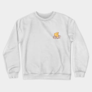 Solo Chiguire in Orange Crewneck Sweatshirt